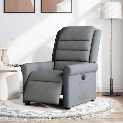 Relaxstoel met ligfunctie - Comfortabele stoel - Ontspannen thuis - Elektrische verstelling - 73 x 915 cm - Donkergrijs