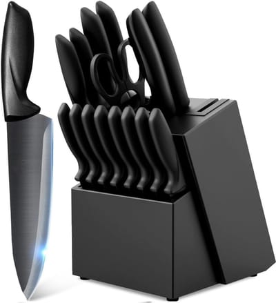 DailySupplies® Messenset met Blok - Messensets met Messenblok - Koksmes - Keukenmessen Set