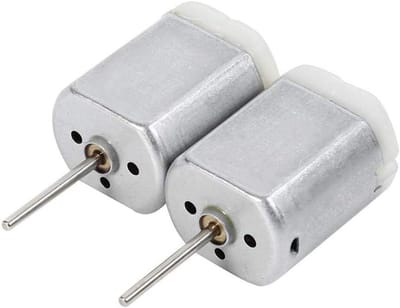 Autoslot Aandrijvingsmotor - Centrale Vergrendeling Motor - Deurslot Reparatie - Snelle Rotatie 11800 Tpm - 22 mm As - Zilver