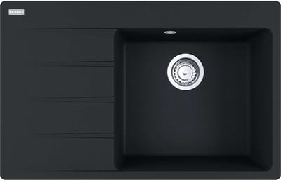Franke Centro - Fragraniet spoelbak CNG 611-78 TL/7, 78x50 cm, mat zwart 114.0637.506