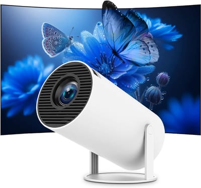 AHD® Draagbare beamer - Beamer - Projector - Mini Beamer - Wit - ‎17cm x 10cm x 17cm