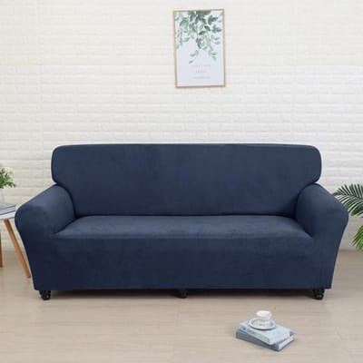 Dikker pluche elastische bankhoezen voor woonkamer Universele all-inclusive sectionele bankhoes bankhoes 1 seater 90-140cm Vloot