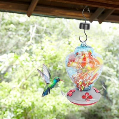 Mangeoire à oiseaux colorée pour cour Outil d'alimentation en eau Équipement pour l'utilisation par les colibris Type 2