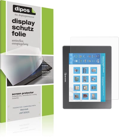 dipos – 2x Matte Beschermfolie geschikt voor Weintek cMT3092X | Krasbestendige & antireflecterende Screenprotector Ultra-Thin