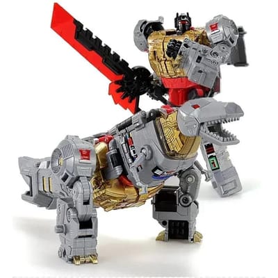 5IN1 BPF ABS Model Transformatie G1 Robot Speelgoed Dinoking Volcanicus Grimlock Slag Sludge Snarl Swoop Slash Dinobots Actie Model