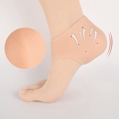 Dailygoods- Hielbeschermers Siliconen - Hielkussentjes voor Schoenen - Hielbeschermers Ademend - Hielbescherming - 2 Paar - 9 x 10 cm - Hielkussens