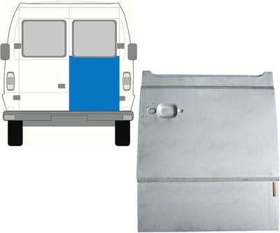Reparatie plaatwerk achterste deuren voor Mercedes T1 207-410 1977-1995 / Rechts