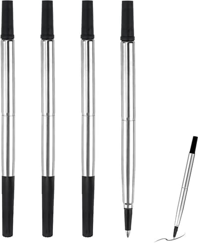 Solidchoice - Set van 4 Vervangpatronen voor Rollerbalpen