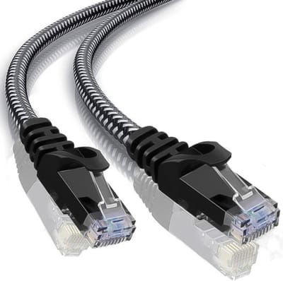 CAT 6 - U/UTP - Netwerk kabel - Afgeschermd - Gevlochten mantel - CU kern - 0.5 meter - Allteq