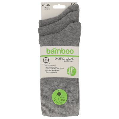 Morethansocks - Bamboe diabetes sokken - Antibacteriele sokken - Bamboe sokken - Ademende sokken
