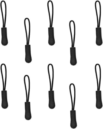 Ritssluitingschuiver, 10 stuks, ritsetiket, reserve ritssluiting, ritssluitingsverlenging, voor rugzakken, sportkleding