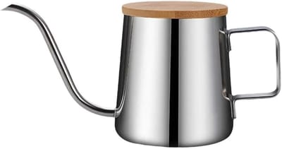 Zwanenhals Waterkoker - Koffie Theepot - Koffie Zetten - Nauwkeurige Waterstroom - 350 ml - Zilver