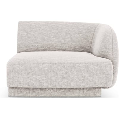 Modulair hoekelement Miley rechts chenille | Micadoni Limited Edition