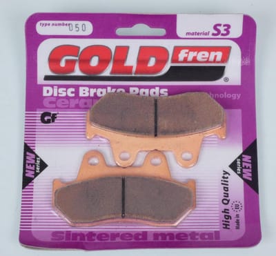 goud fren remblokje voor motor honda 125 cb 1983 tot 1989 avg / tdc/tde/tdj nieuw