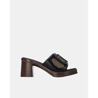 Refresh 175028 Hakken Sandalen Zwart EU 36 Vrouw