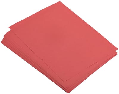 Allecto - Gekleurd Kopieerpapier - 80 g/m² - Helder Rood - Ideaal voor documenten - 25 vellen A4 - Geschikt voor kantoor en kunstprojecten