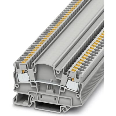 Phoenix Contact 3212141 Doorgangsklem 6.2 mm Snelaansluiting Grijs 50 stuk(s)
