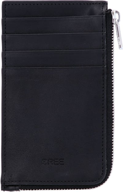 Bree Oxford SLG 140 Credit Card Case Leer 8 cm - 8 Sleuven - black