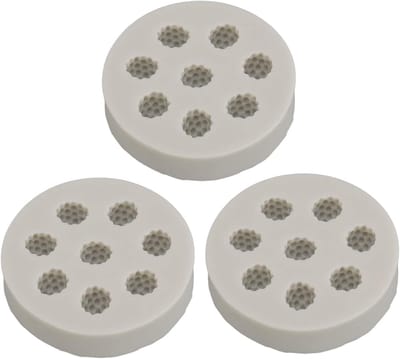 Set van 3 Siliconen Mold voor Frambozenvorm, Ideaal voor Taart, Zeep en Kaarsen maken met Fondant en Chocolade