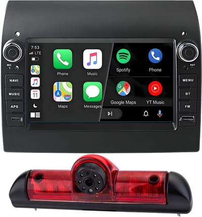 Cestovet - Autoradio - Geschikt Voor Fiat Ducato Peugeot Boxer Citroen Jumper 2011 t/m 2022 - 2+64GB CARPLAY FM - Achteruitrijcamera