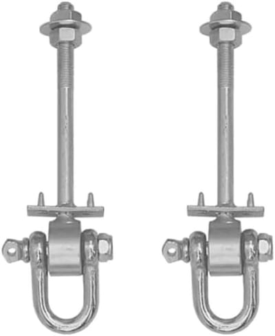 Set van 2 Zware Verzinkte Schommelhaken M12 x 130mm voor Houtbevestiging