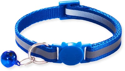 BTH Halsband kat - Katten Halsband - Donker Blauw - 18-32 cm - Veiligheidssluiting - Kattenbandje - Kattenriem - Kitten