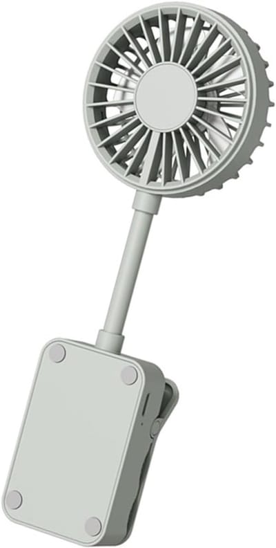 VHV - Clipventilator - clipventilator usb oplaadbaar - USB oplaadbaar, stil, met klem - voor bureau, kinderwagen, camping