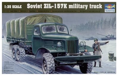 Trumpeter 01003 ZIL-157K 1:35 – Sovjet Militair Vrachtwagen Modelbouwkit