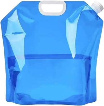 Opvouwbare Water Container - Waterzak Kruik - Outdoor Activiteiten - Compact Opvouwbaar - 10 Liter - Blauw