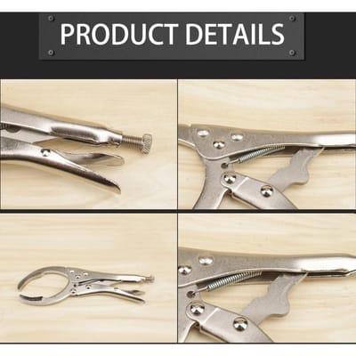 Clé pour filtre à huile en acier au carbone Pince réglable pour filtre à huile Outils de retrait de filtre à huile pour moteur gray