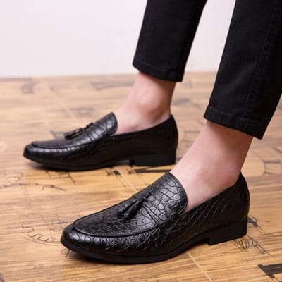 Zomer Buiten Licht Zacht Leer Heren Schoenen Loafers Slip On Comfortabele Mocassins Flats Casual Boot Rijschoenen Maat 38 -47 47 zwart