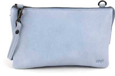 Bear Design Uma Leren Schoudertas / Clutch - Sky