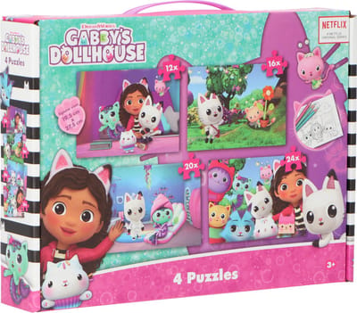 Gabby's Dollhouse 4-in-1 puzzel