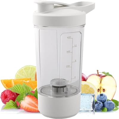 Elektrische mengbeker, transparante veiligheid elektrische hogesnelheidseiwitmixer met type-C-oplader, veiligheid hoge snelheid shaker voor gezond eten