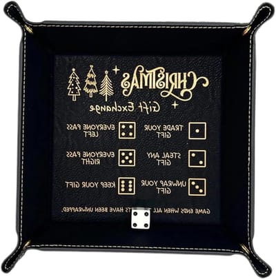 Dobbelstenen Speelbak - Dobbel tray - Spelavond organiseren - Gegraveerde spelregels - 162 x 162 x 6 cm - Zwart