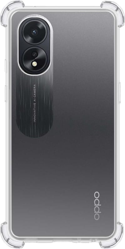 Hoes - Geschikt voor OPPO A18 - Sterk & Shockproof - Siliconen Case - Back Cover - Telefoon Hoesje Shock Proof - Transparant