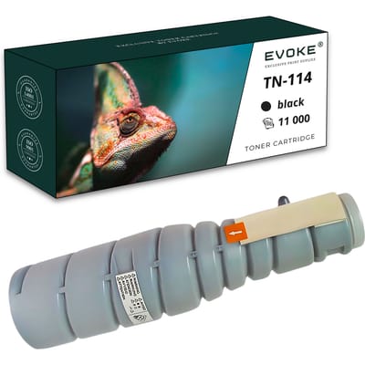 Evoke compatibele toner voor Konica Minolta Tn114 Tn-114 Zwart 11000 pagina's Minolta Ineo 213 Ineo 163 Ineo 210 Ineo 161; Bizhub 162 163 180 181 210 211; Di 152 1611 183 1811 2011 351 350 251
