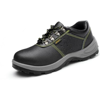 Chaussures d'hiver en coton pour assurance travail, chaussures de protection montantes à embout en acier résistant à l'usure, chaussures de travail anti-écrasement et anti-perforation 46 black