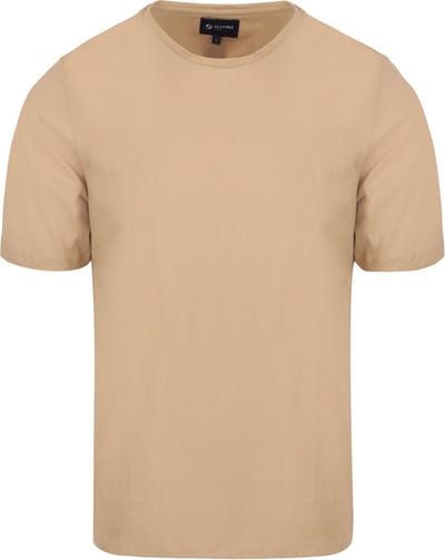 Suitable Respect T-shirt Jim Beige - Maat S - Heren - Casual T-shirts