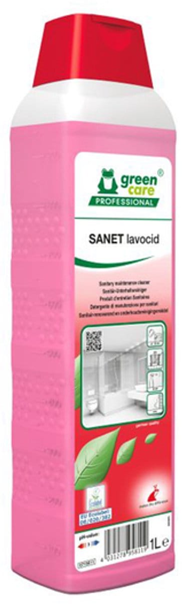 Green Care Professional Sanet Lavocid Sanitairreiniger – 1 L – Geparfumeerde ontkalker en ontvetter