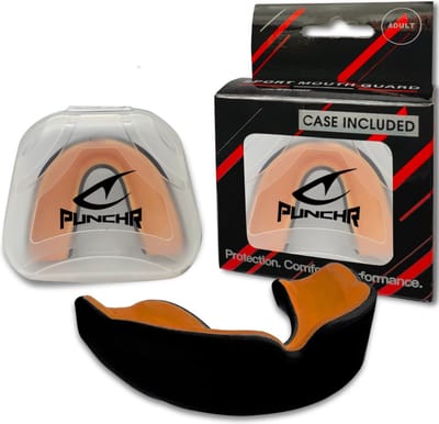 PunchR™ Pro Gel-Fit Gebitsbeschermer MG-008 Adult Pompoen Oranje Zwart