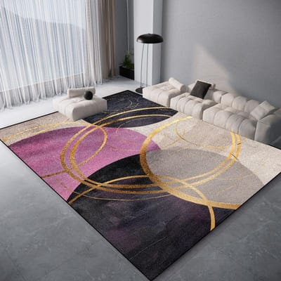 Modern Licht Luxe Tapijt Woonkamer Geometrische Decoratie Huis Grote Oppervlakte Kleden 200x300 Slaapkamer Bank Zacht Antislip Mat Wasbaar 60*90cm