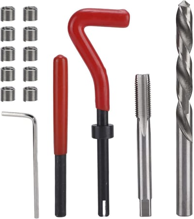 Draad Reparatie Kit - Schroefdraad Reparatie Tool - Auto Repareren - 15 Delige Set - M10x1.25mm - Metaal
