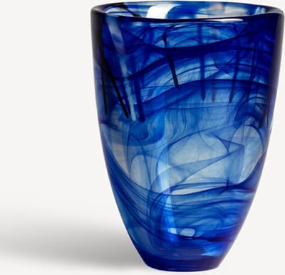 Kosta Boda Contrast Vaas blauw - H 200mm