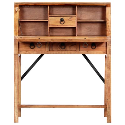 vidaXL - Schrijftafel - 90x40x107cm - massief - acaciahout