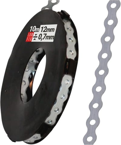 Verzinkt Stalen Gatband 12 x 0,7 mm - 10 m Montageband voor Bevestiging