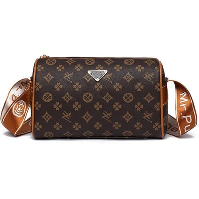 Dames Tas, Monogram Tas, Veelzijdig en Elegant, Mama, Dame, Middelbare Leeftijd Crossbody Tas, Pvc Okseltas black