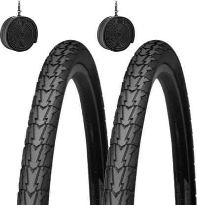 Fietsbanden set - Binnenbanden - Stadsfiets onderhoud - Butyl rubber - 700x35 - Zwart
