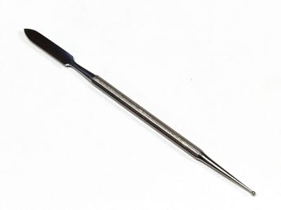 Rojafit - Professioneel - Manicure & Nagelstylisten - Dubbelinstrument - French Ball & Spatula - RVS - 16cm.