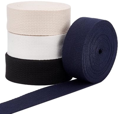 Dailygoods- Webbing Strap 20 Yards/18,2 m - Polycotton - 32 mm Breed - 4 Kleuren - Handtas/Portemonnee Strap - Comfortabel en Stevig - Gurtband